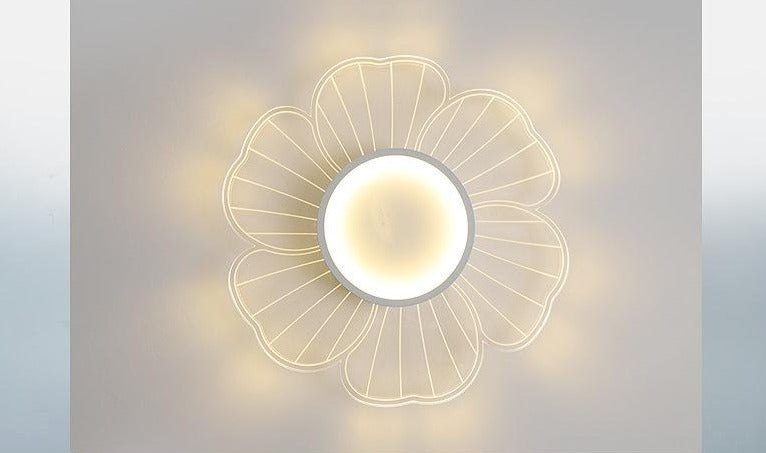New Modern Minimalist Flower LED Bedroom Ceiling Lamp