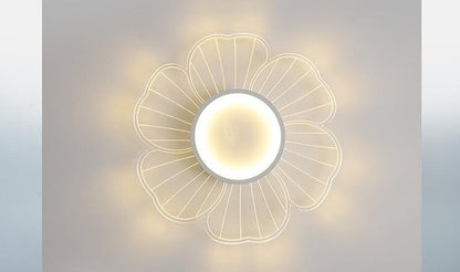 New Modern Minimalist Flower LED Bedroom Ceiling Lamp