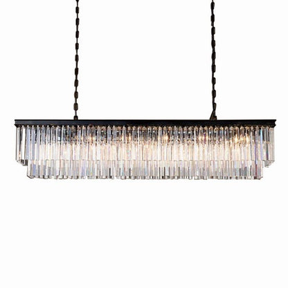 Modern Rectangular Lustre Crystal Chandelier Lighting Crystal Chandeliers Luminaria De Techo Hanglamp Lighting Fixtures