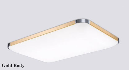 Modern 2.4G RF Remote Control Square Aluminum Acrylic LED Ceiling Lamp Cold White+Warm White Stepless Dimming LED Ceiling Light