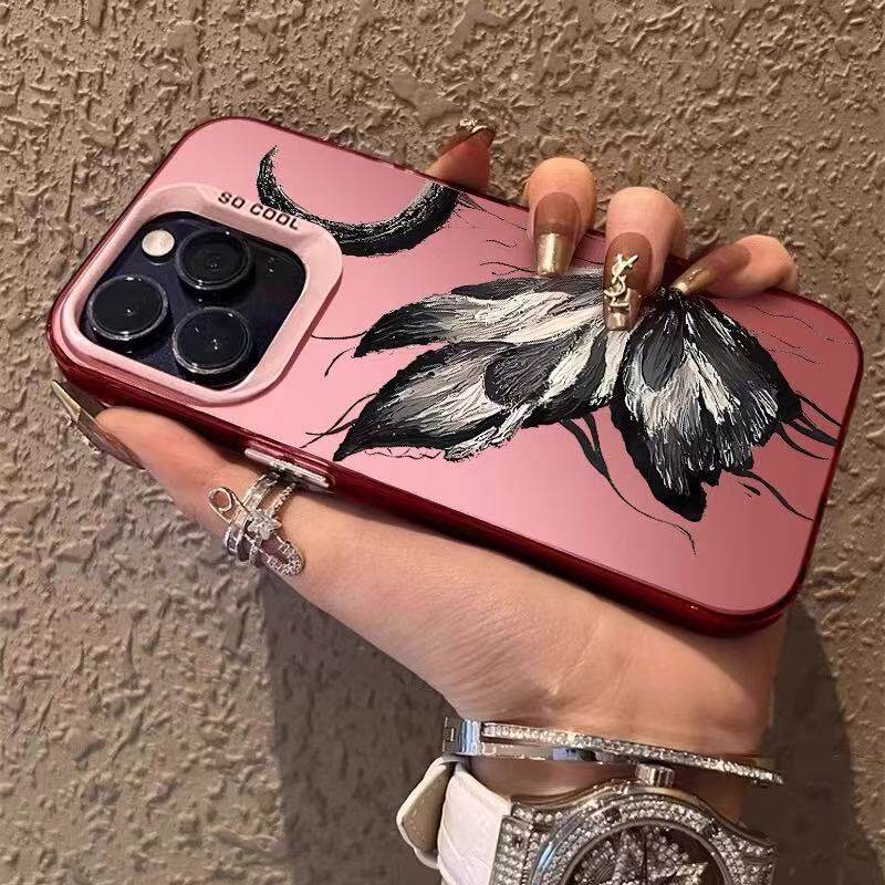Case for Iphone17 16 15 11 12 Promax Personalized Anti-drop 13 14 Dark Butterfly Moon Phone Case