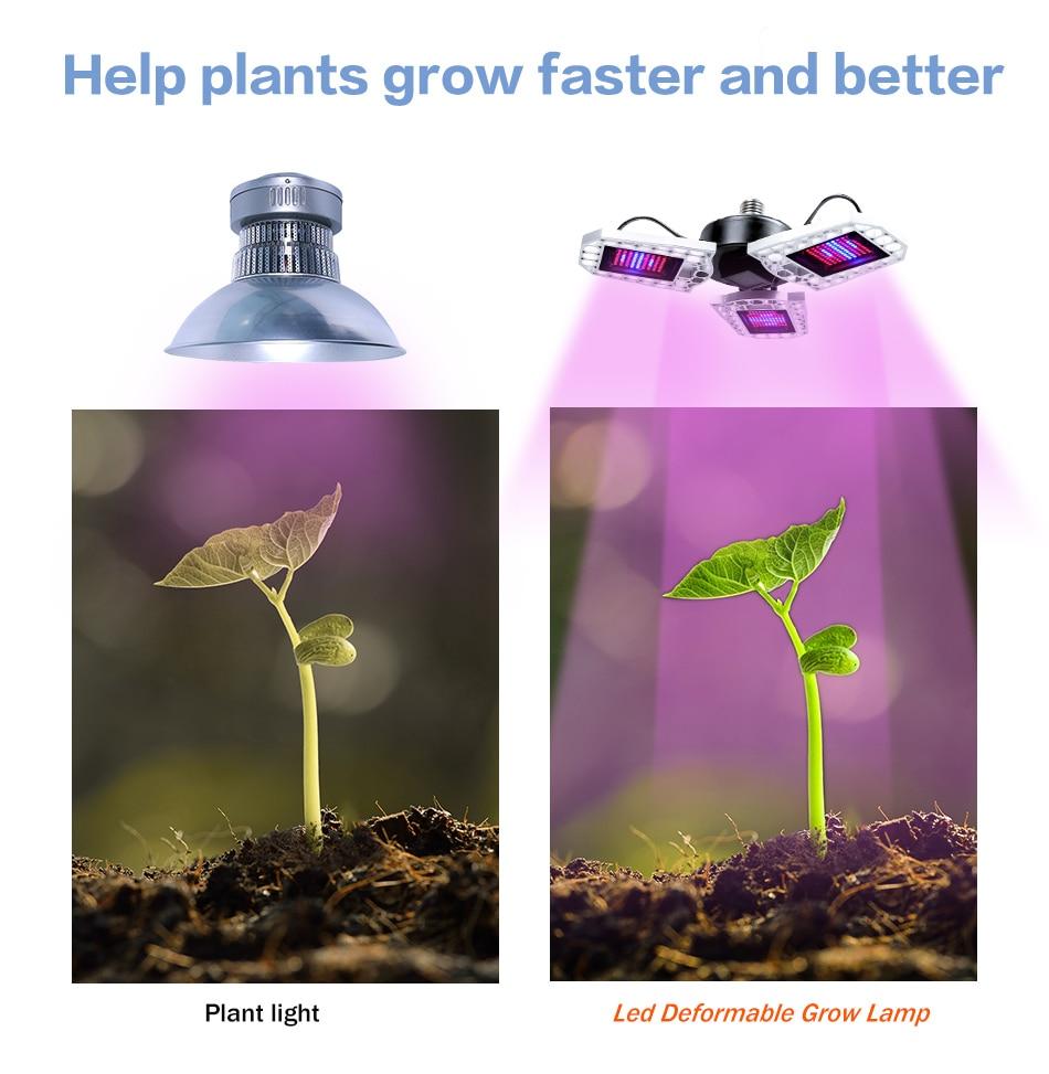 LED Phyto Lamp E27 100W 200W 300W Full Spectrum LED Grow Light  Horticole For Indoor Seedlings Flower Grow Tent Box