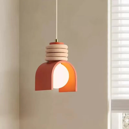 Retro Macaron Chandelier Lights Bedroom Bedside Lighting American Restaurant Bar Pendant Lights