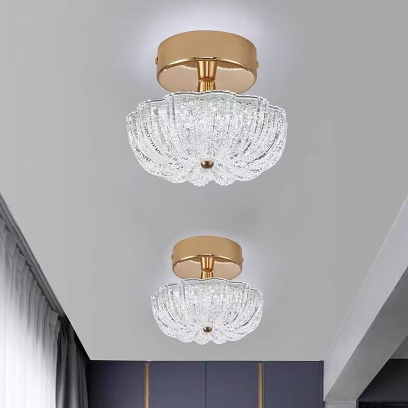 Modern Crystal sand acrylic LED Ceiling Light Small Pendant Lamp for Doorway Corridor Balcony Home decoratio