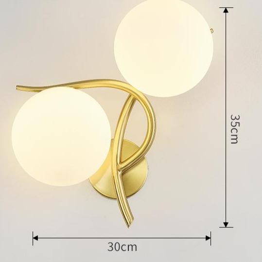 Nordic Minimalist Modern Living Room Corridor Bedroom Full Copper Wall Lamp