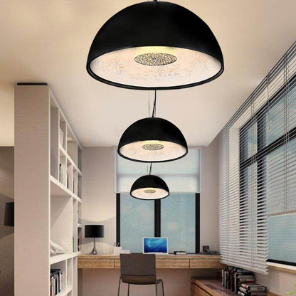 Modern Black White Sky Garden Chandeliers Resin Relief  Dia 40cm/60cm Suspend Lamp For Dining Room