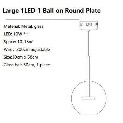 Bubble Lamp Globe Glass Hanging Lamps Dining Room Bubble Pendant Light Kitchen Hotel Glass Ball Suspension Lighting