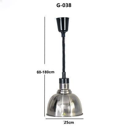 Restaurant Food Insulation Lamp Heating Lamp Commercial Chandelier Single-head Food Insulation Heating Lamp Barbecue Lamp