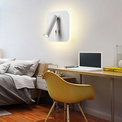 LED Wall Lamps Reading 3W 6W Strip light Back light bedroom Study living room  Sconce Adjustable With Switch Bedside Wall light