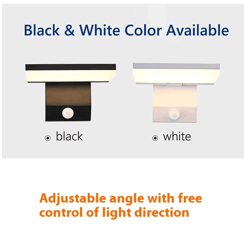 Outdoor Wall Light LED IP65 Waterproof Sensor 18w Foldable Modern Wall Lights Garden Courtyard Indoor Lamps