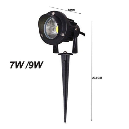 LED COB Garden lighting 3W 5W 12W Outdoor Spike Lawn Lamp Waterproof Lighting Led Light Garden Path Spotlights