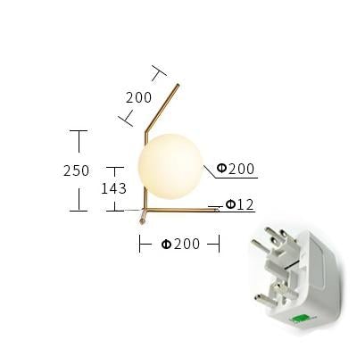 DX Modern Living room/Bedroom/Minimalist/Restaurant Pendant Light Nordic Clothing Decoration Glass Ball Pendant Lamp