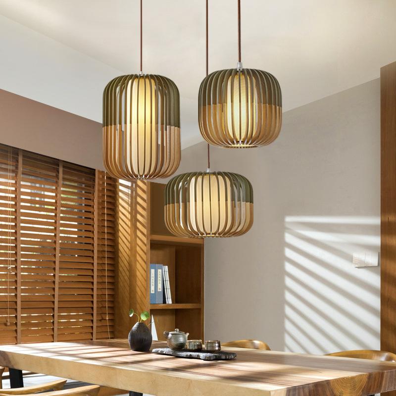 Simple Solid Wood Nordic Pendant