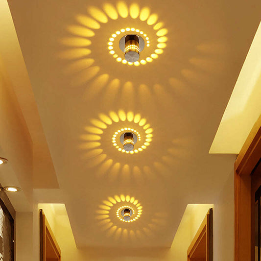 Modern LED Ceiling Light 3W RGB wall Sconce for Art Gallery Decoration Front Balcony lamp Porch light corridors Light Fixture