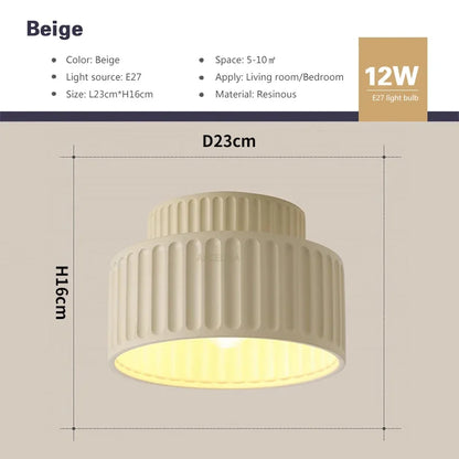 Nordic LED Ceiling Light Resin Lamp For Bedroom Hallway Living Room Study Restaurant Minimalist Home Indoor Decoration Luminaire