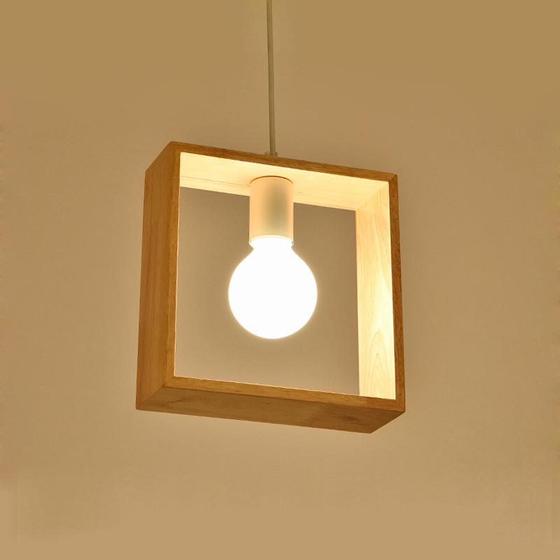 Simple Restaurant Chandelier Solid Wood Chandelier