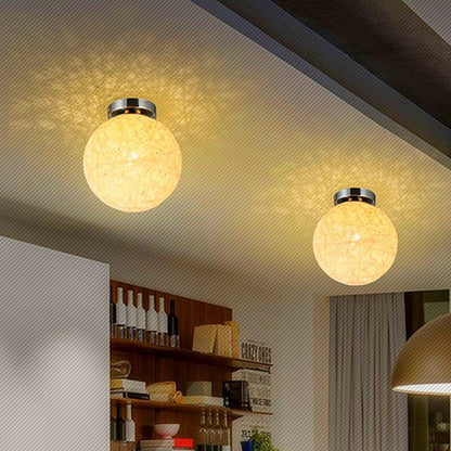 Modern Ceiling Lamp  LED Indoor Light Hemp And iron Pendant 20cm Lamp The Restaurant Shops Bar Corridor Light  Fixture