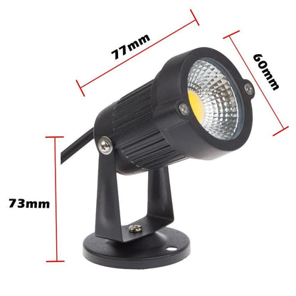 220V 110V Outdoor Lighting LED Lawn Lamp Landscape Lights Waterproof 3W 5W 7W 9W IP65 Spike COB Light For Garden Spot Bulbs