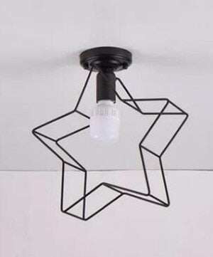 Modern Wrought Iron E27 Led Ceiling Lamps Black Ceiling Lights For Kitchen Living Room Bedroom Study Aisle Restaurant Cafe Hotel