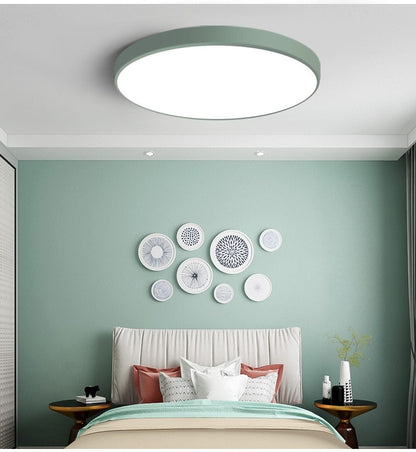 LED Ceiling Light Modern Lamp Living Room Lighting Fixture Bedroom Kitchen Surface Mount Flush Panel Remote Control
