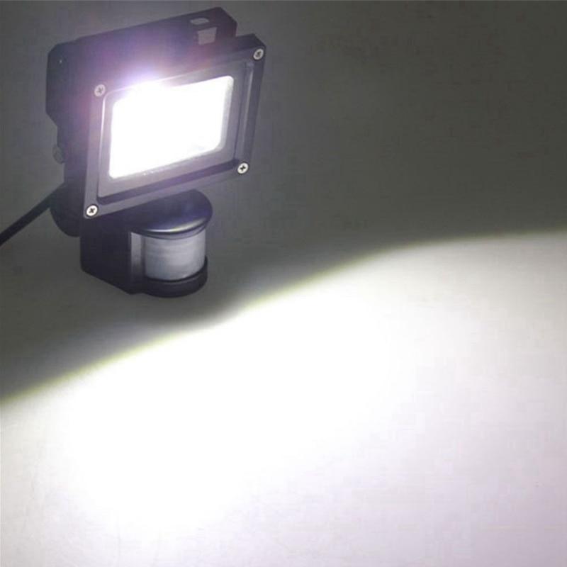 PIR 10W LED floodlight Ivanowa 12V 24V input spotlight waterproof Solar system garage security Motion Sensor Time adjustable
