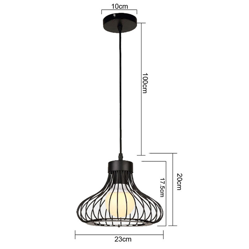 Metal Down Light Iron Flush Mount Retro Ceiling Down Light Pendant Lamp E27 Black Walkway Kitchen Home Decor Fixture