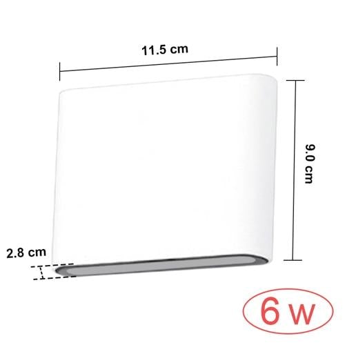 Waterproof Outdoor Wall Lamp 6W 12W LED Source Up And Down Lighting Modern Minimalist Indoor Engineering Porch Garden Light