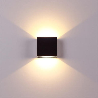 Christmas dimming lampada luminaria LED Aluminium wall light rail project Square LED lamp bedside room bedroom hotel tv lighting