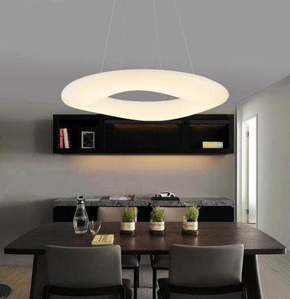 LED Living Room Chandelier Creative Ring Light Luxury Chandelier