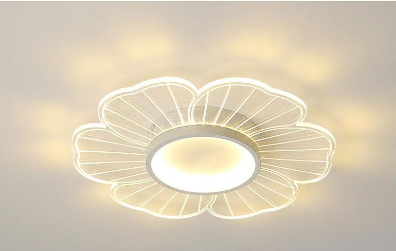 New Modern Minimalist Flower LED Bedroom Ceiling Lamp