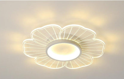 New Modern Minimalist Flower LED Bedroom Ceiling Lamp