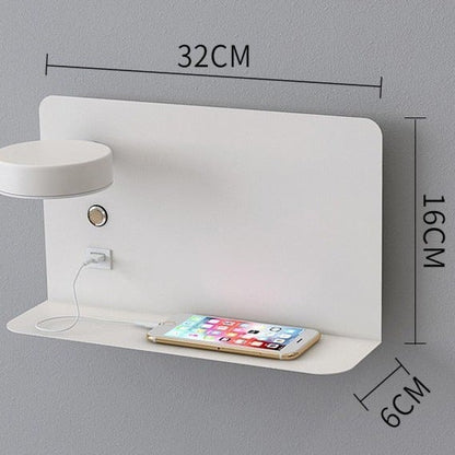 Wall Lamp Bedroom Bedside Lamp Living Room Background Wall Simple Creative Wiring-free LED Strip Usb Mobile Phone Charging