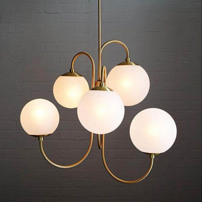 White Glass Pendant Light Loft Hanging Pendant Lamp Fixtures E27/E26 LED Hang Lights For Kitchen Restaurant Bar Lighting