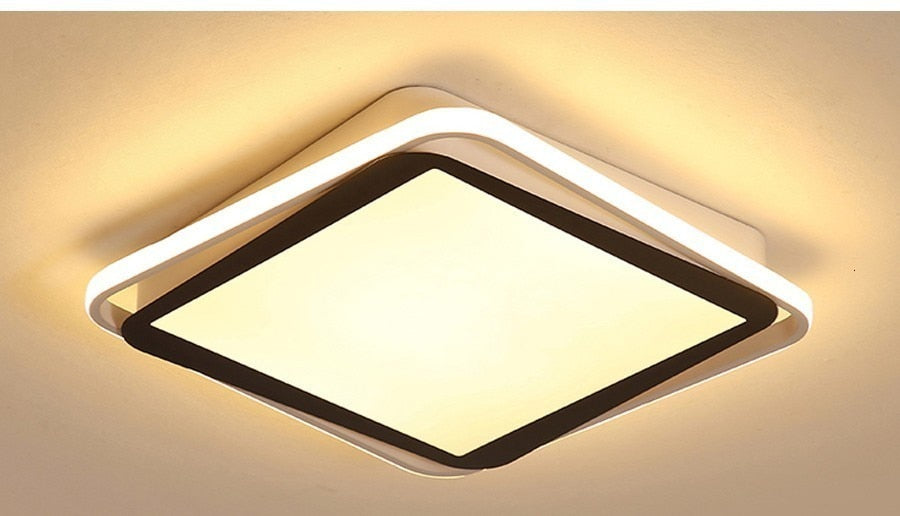Remote Control Lights Ceiling Led White Frame For Home Lighting Living Room 50w 40w Lampara Techo Lampara Techo Dormitorio