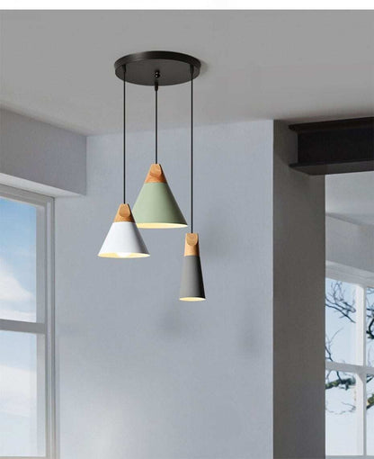 LED Pendant Lights Aluminum Wood Pendant Lamps E27 Modern Hang Lamp Kitchen Restaurant Bar bedroom living room light fixtures