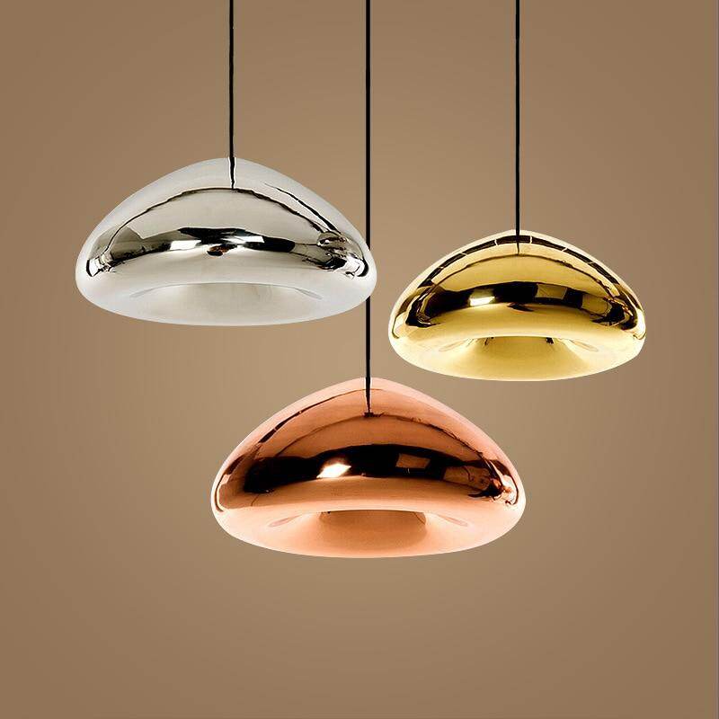 Modern Gold Bronze Sliver Shade Mirror Pendant Light E27 LED Glass Pendant Lamp Modern Christmas Glass Ball Lighting
