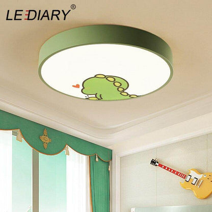 LED Ceiling Lamp Cartoon Kids Boy Girls' Room Round Multicolor 18W Ceiling Surface Mounted LED Lighting Fixtures