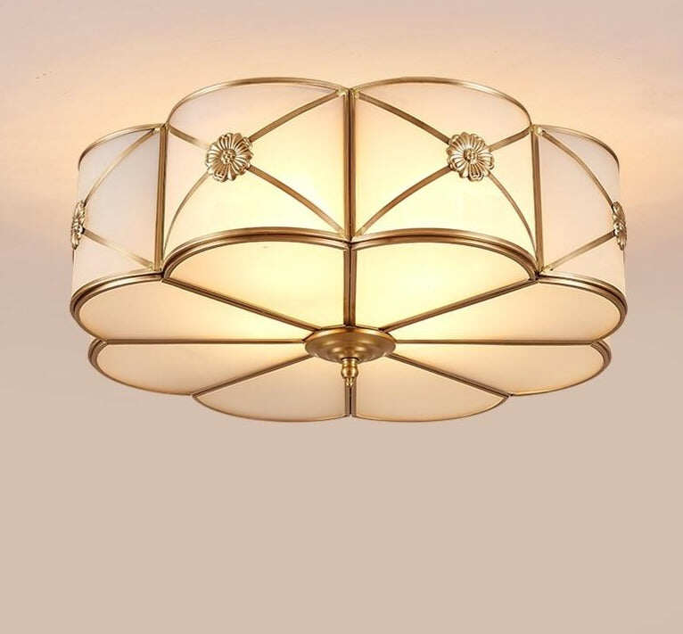 Modern LED Ceiling Lights Foyer Copper Lamparas De Techo Vintage E27 Lamp Ceiling For Living Room Bedroom Home Lighting
