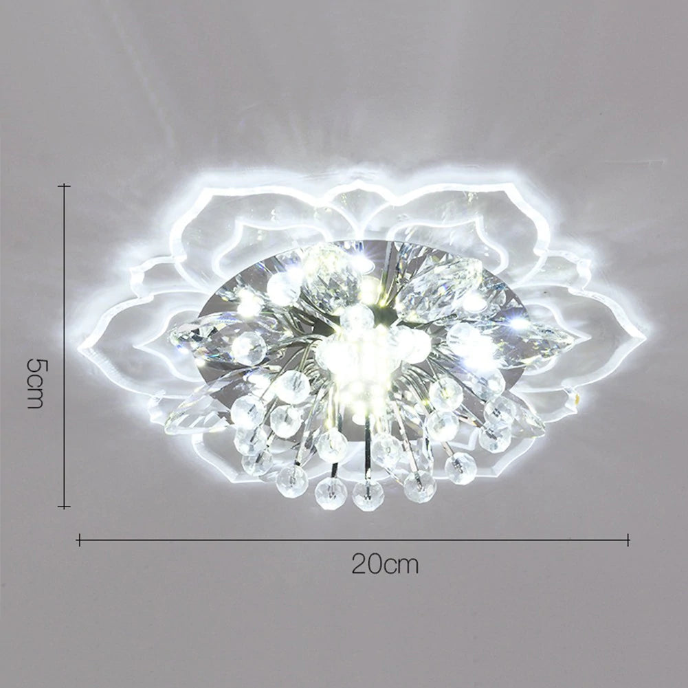 Spotlight led ceiling lamp embedded crystal downlight corridor lamp modern minimalist creative porch lamps