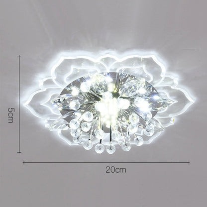 Spotlight led ceiling lamp embedded crystal downlight corridor lamp modern minimalist creative porch lamps