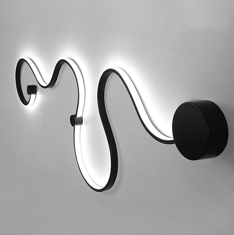 LED Postmodern Nordic Iron Aluminum Acrylic Belt LED Lamp LED Light Wall lamp Wall Light Wall Sconce For Store Bedroom Corridor