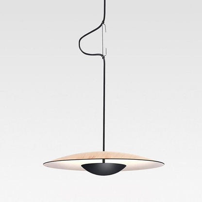 Modern Led Pendant Light Kitchen Black Round Cafe Nordic Study Living Room Bedroom Ufo Hanging Lamp