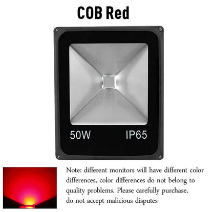 LED Flood Light Outdoor Lamp Led Spotlight Reflector Sensor Floodlight 10W 20W 30W 50W Waterproof Garden  Lighting