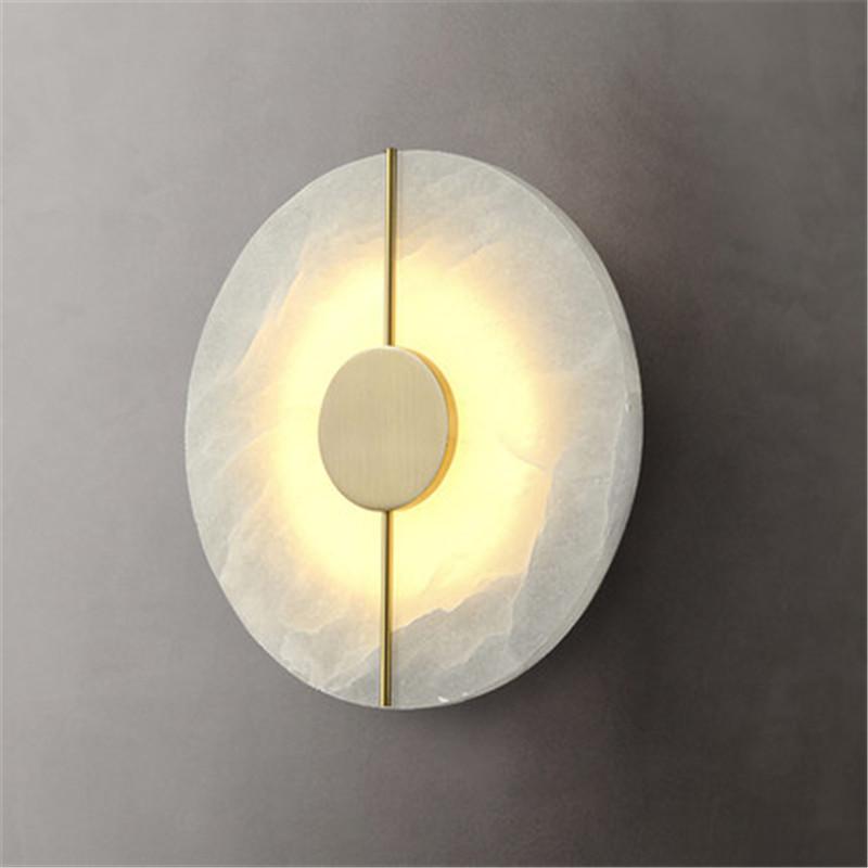 Nordic Dolomite Wall Lamp Bedroom Bedside Lamp Light Luxury Modern Creative Designer Living Room Long Copper Wall Lamp