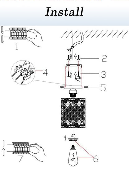 Modern Crystal Ceiling Lamp Silvery Ceiling Light E27 Max 60W Corridor Eliving Room Entry Door Bedroom Lamps Decorative Lights
