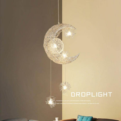 Modern LED Pendant Light For Living room Bedroom Dining Room Hanging Lamp Moon Star Pendant Lamp Children Bedroom Light Luminare
