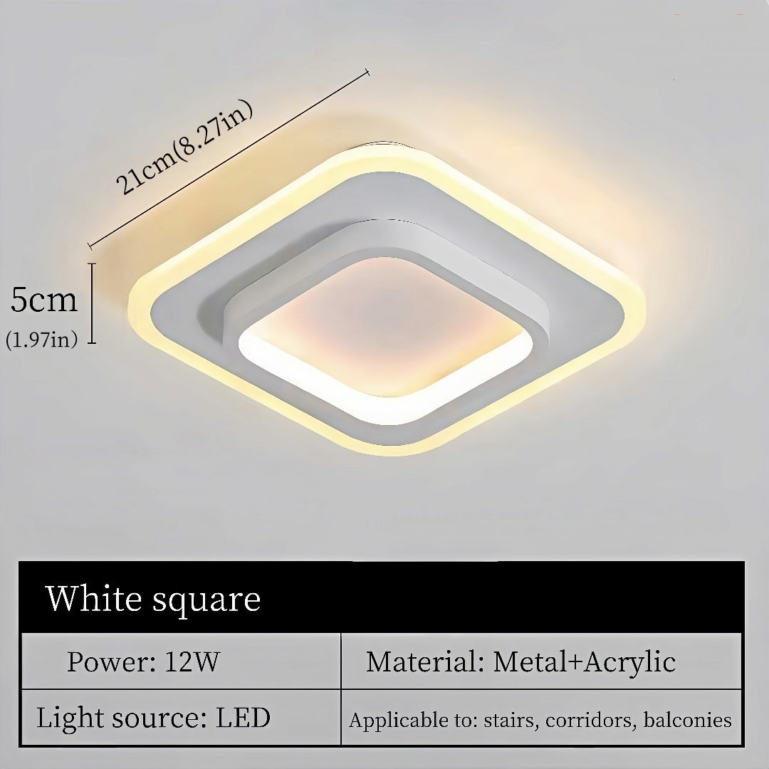 Nordic Creative LED Ceiling Light Modern Simple White Aisle Light Living Room Restaurant Bedroom Luxury Decor Lighting