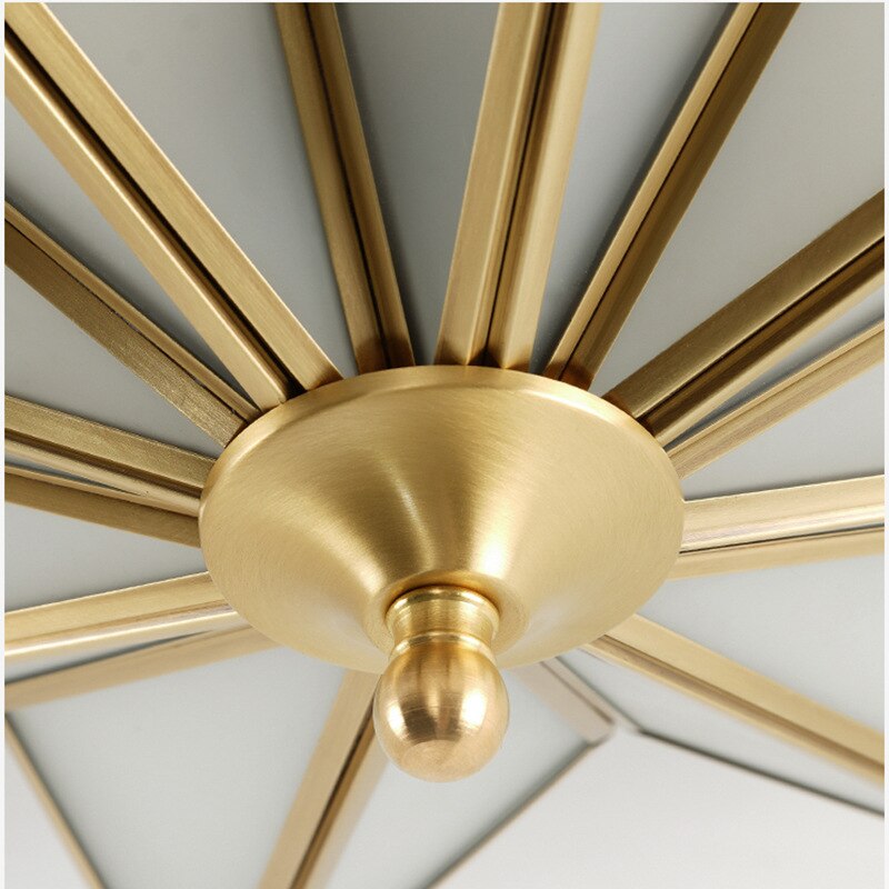 Modern Ceiling Lights Bedroom Copper Lighting Living Led Lamp Star Shape Kitchen Brass Ceiling Lamp Led Glass Fixtures Dining