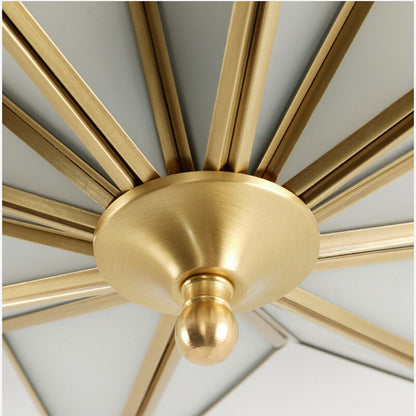 Modern Ceiling Lights Bedroom Copper Lighting Living Led Lamp Star Shape Kitchen Brass Ceiling Lamp Led Glass Fixtures Dining