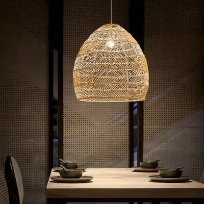 Restaurant Tatami Bedroom Study Lamp Garden B&B LED Living Room Rattan Chandelier